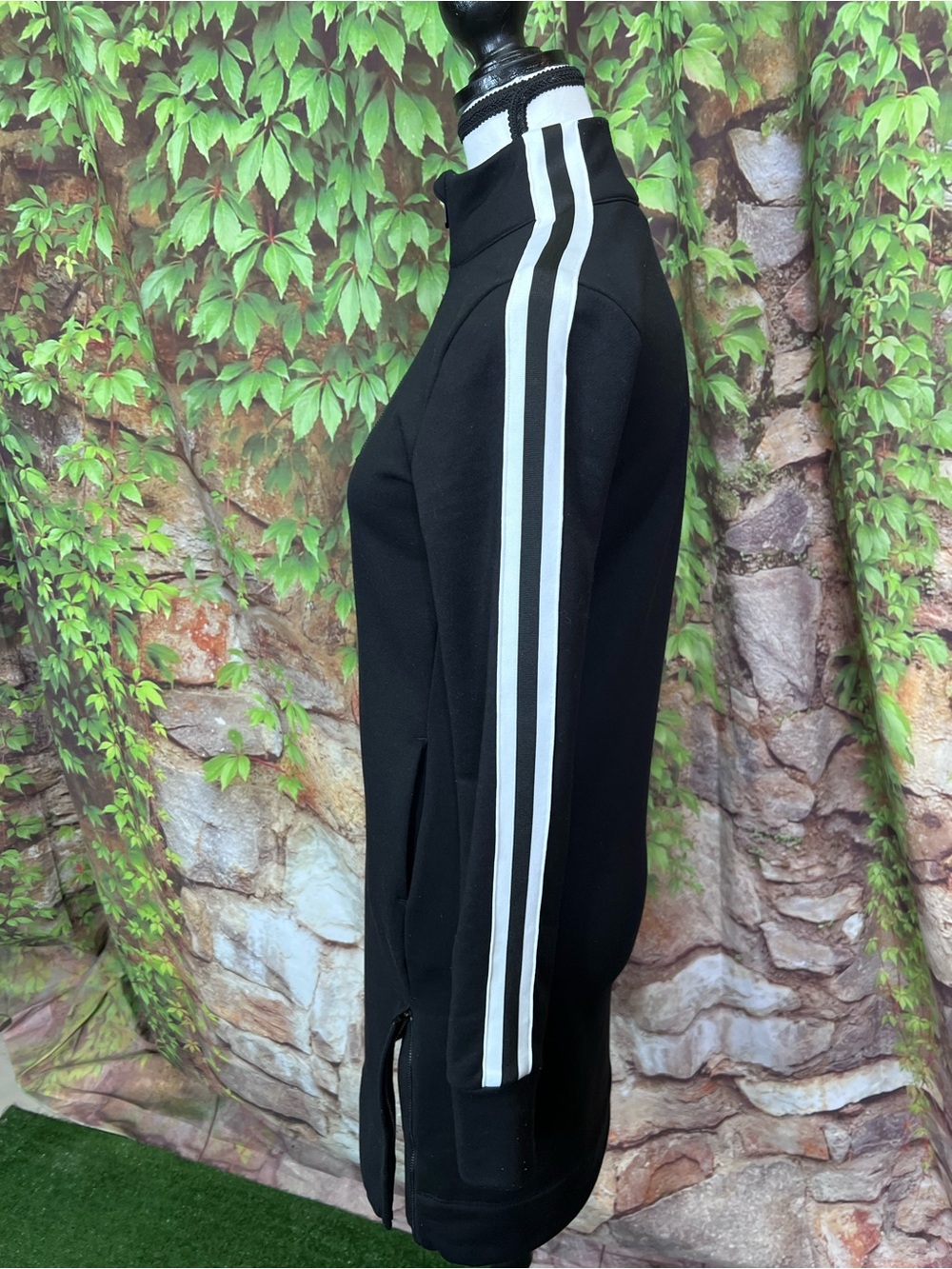 ATHLETA Black Side Zip Athleisure Performance Long Sleeve Dress, XXS - Picture 7 of 13